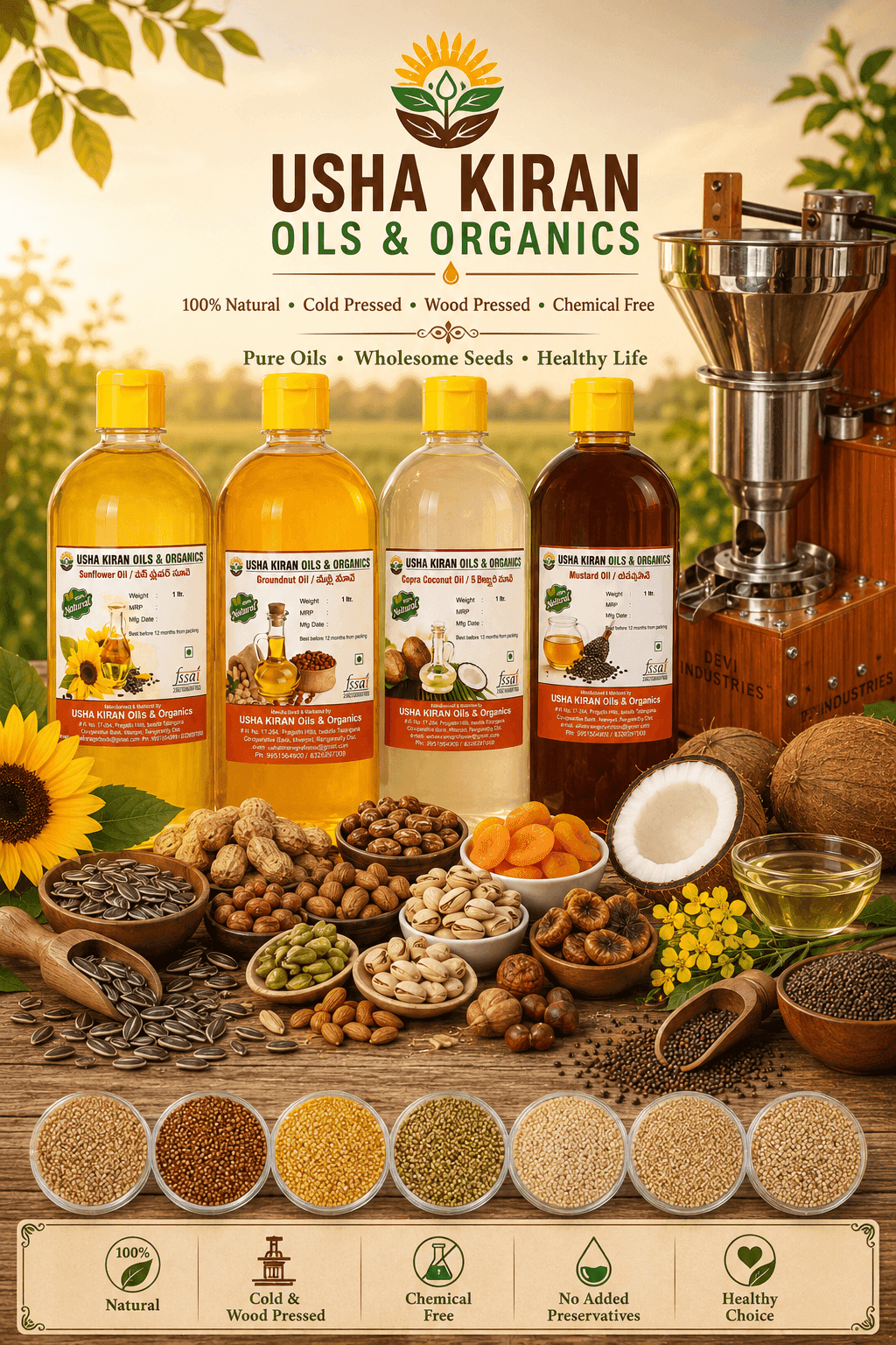 Cold-pressed oil